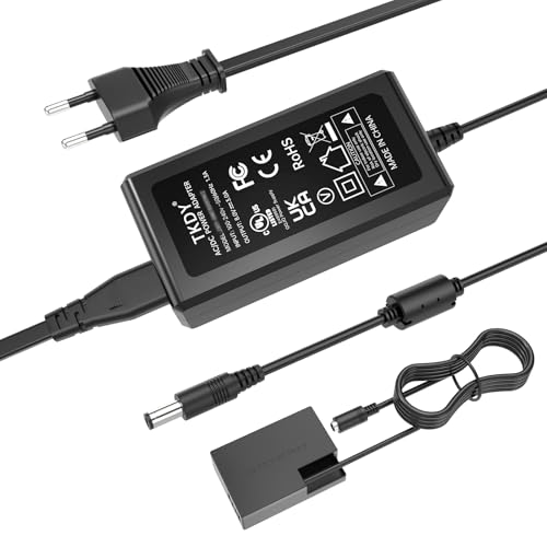 TKDY ACK-E18 Chargeur secteur fourni DR-E18 Kit chargeur coupleur CC pour appareils photo Canon EOS Rebel T6i T6s T7i T8i SL2 750D 760D 850D 77D 200D 250D Kiss...