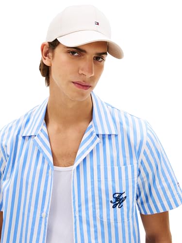 Image of Tommy Hilfiger Men's Cotton Flag Logo Adjustable Baseball Cap