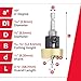 Amana Tool 82 Degree Countersink with Drill Bit Depth Stop and No-Thrust Ball Bearing, 55241, 3/8 D x 7/64 Drill D x 1/4 Inch Quick Release Hex Shank
