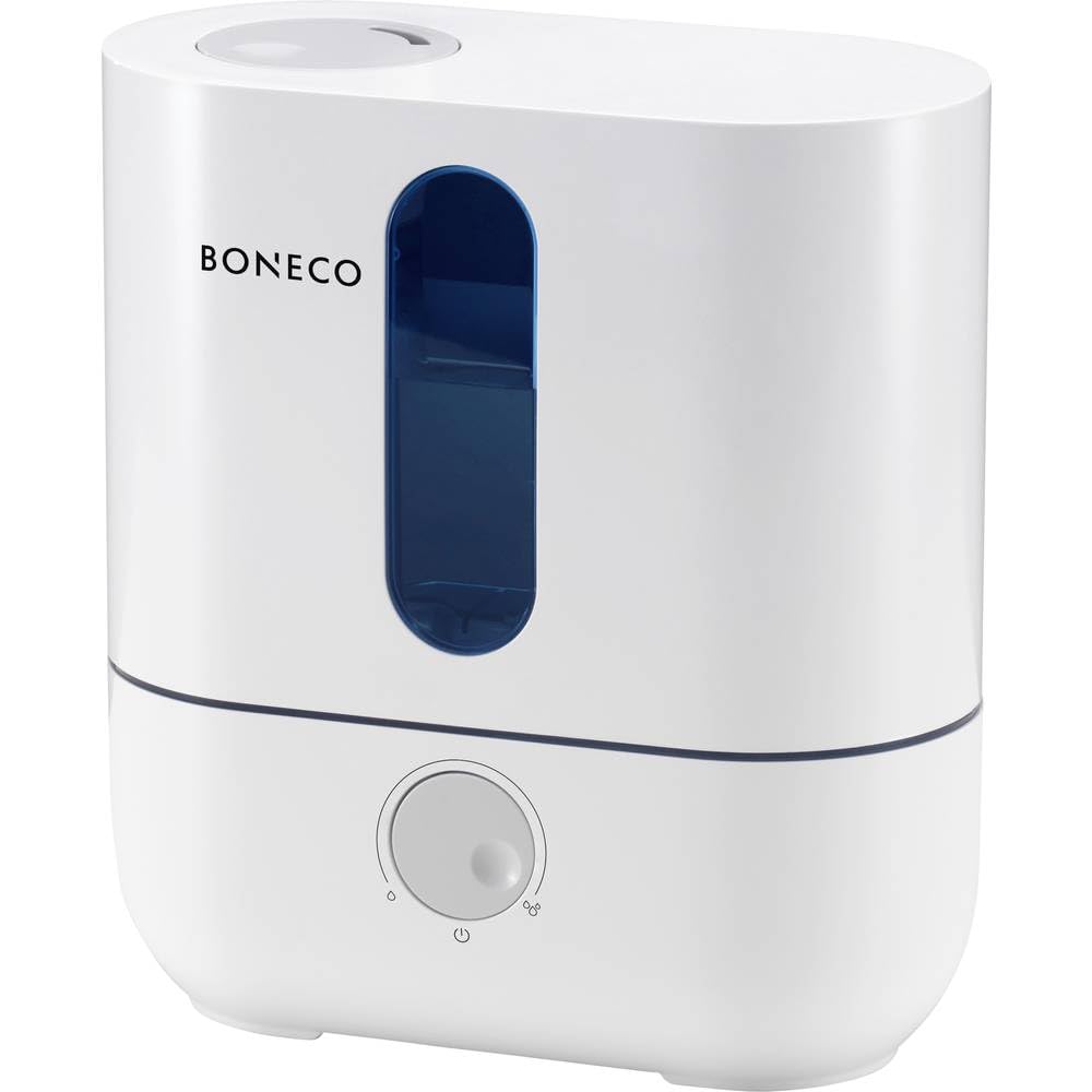 BONECO nebulizzatore umidificatore U200 - umidificazione aria calda o fredda senza residui - incluso antibatterico Ionic Silver Stick, bianco
