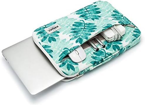 Kinmac Olive Leaf 360° Protective Waterproof 12 inch-13.3 inch Laptop Case Bag Sleeve with Handle for Surface Pro,MacBook Pro 13",MacBook 12",New MacBook Air 13" Retina and iPad pro 12.9