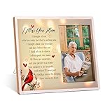 Qiwog Memorial Mom Photo Frame - Bereavement Gifts For Loss Of Mother - I Miss You Mom Sympathy Condolence Gift Picture Frame - - In Loving Memory Photo Frame Gifts -B20