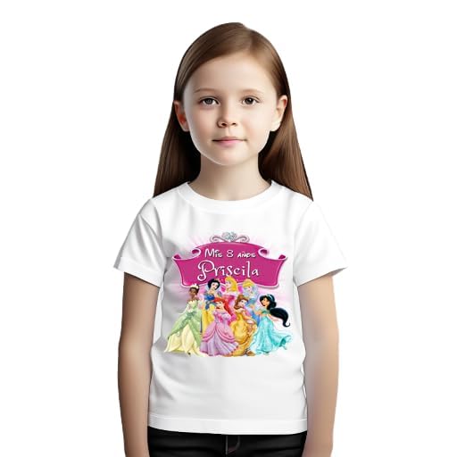 T-shirt personalizada para aniversários. T-shirt de aniversário. Presente. Aniversário. Amiga. 3-4 Anos