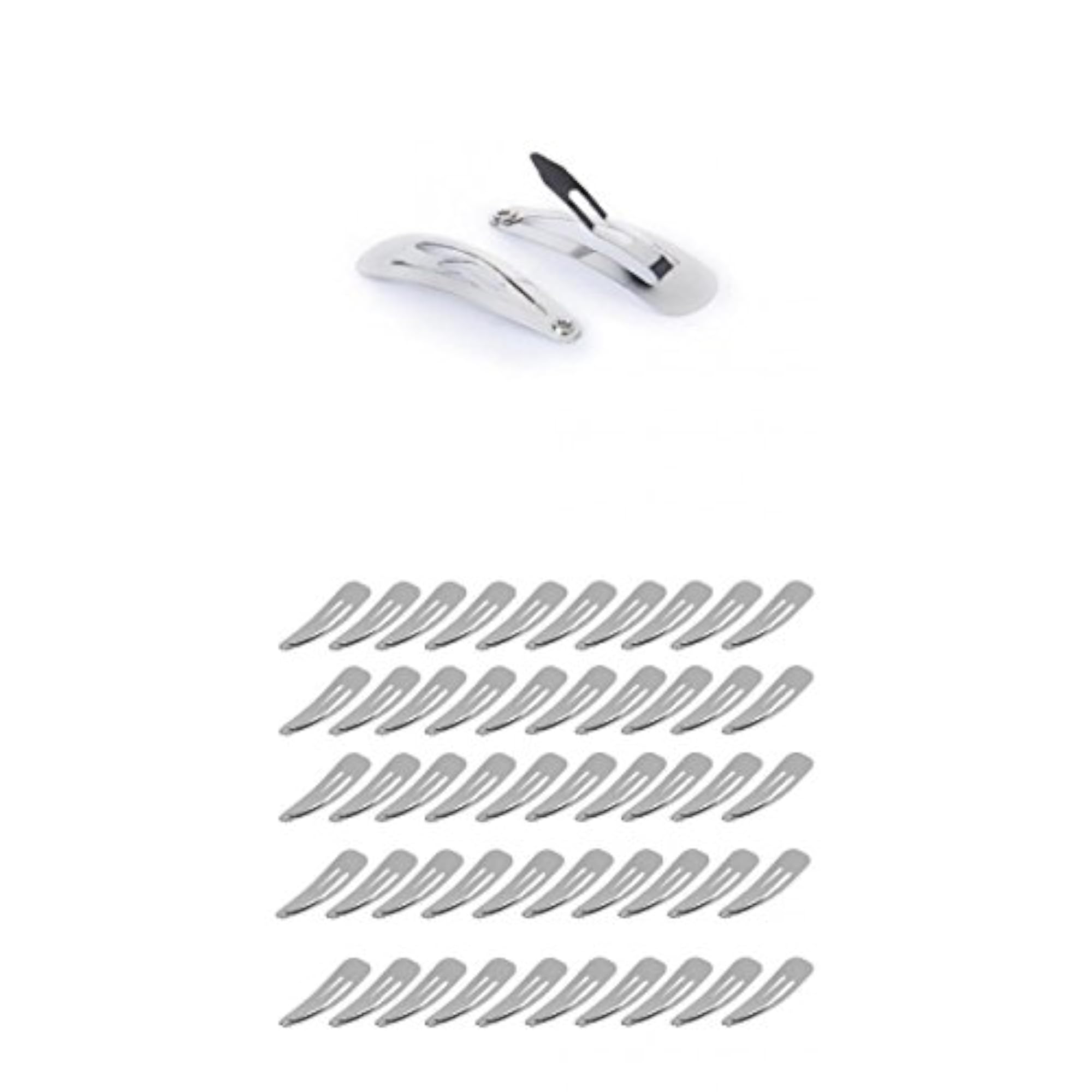 Approx. 100 Metal SNAP CLIPS for DIY Hair Bow Clips