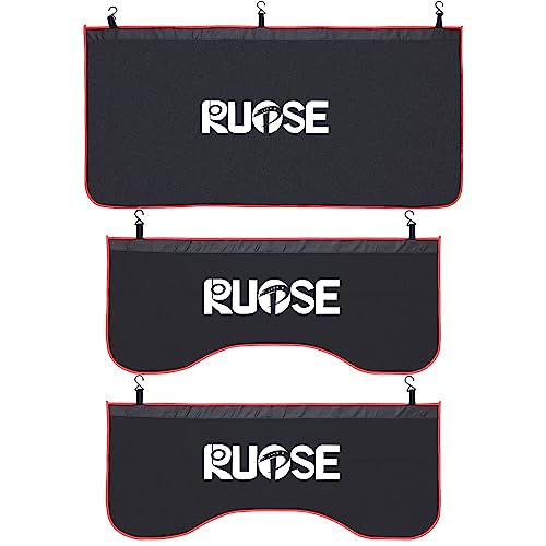 RUPSE 3 Pcs Fender Protectors for Mechanics,Microfiber Leather Car Fender Cover Mats Pads,Mechanic Magnetic Fender Protector Mat with Hooks