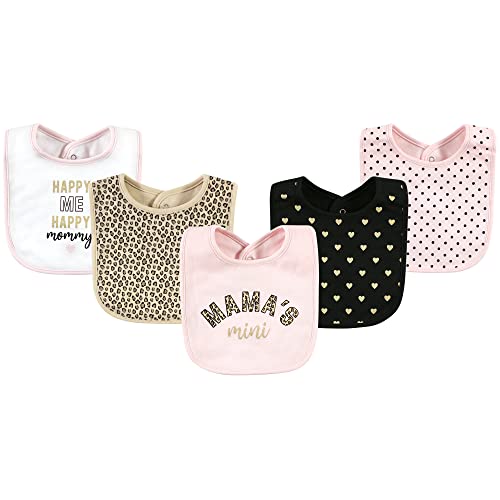 Image of Hudson Baby Unisex Baby Cotton Bibs, Mamas Mini, One Size