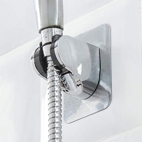 Adjustable Self-Adhesive Shower Base Handheld Suction Up Holder Rack Punch-Free Bracket image 5
