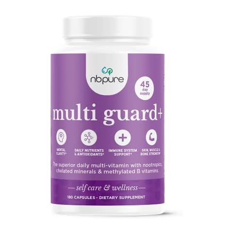 nbpure Multiguard+ Daily Multivitimin Dietary Supplement, 180 Capsules Cover