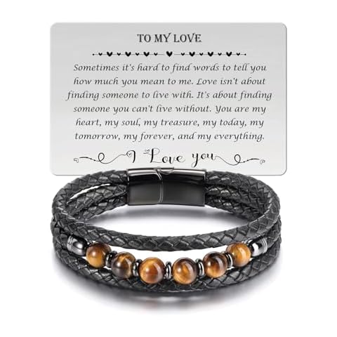 CrystalTears Leather Tiger Eye Bracelet Cover