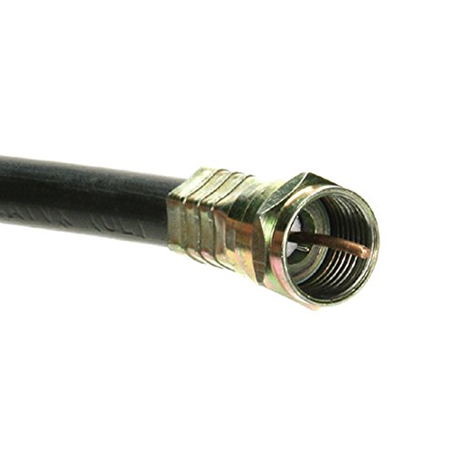 NAC Wire and Cables 100' Foot RG-59 Coaxial Cable w/Connectors Each End Jumper RG59 PH61213 UHF VHF TV Antenna Digital Video Signal Braided/Shielded, 75 Ohm UL Listed