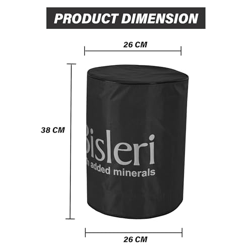 Image of Kuber Industries Rexine 20 Ltr. Water Camper Cover | Easy-To-Clean & Machine Washable Dispenser Bottle Cover - Ideal for Home, Office, Hospital & Outdoor Use | Black