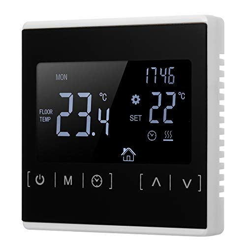 Preisvergleich Produktbild Docooler LCD Elektrische Fußbodenheizung Thermostat Touchscreen Wasser Heizung Temperaturregler AC85-240V