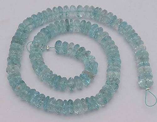 Blue az beads perles en pierre naturelle bleues facettées rondelles 7mm 8mm pour loisirs créatifs