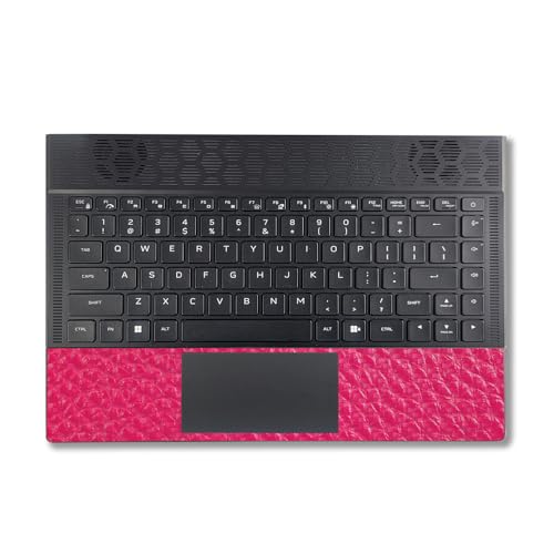 Image of MightySkins Carbon Fiber Skin Compatible With Alienware X14 R2 (2023) Full Wrap Kit - Pink Pleather | Protective, Durable Textured Carbon Fiber Finish | Easy To Apply & Change Styles | Made in the USA