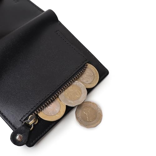 Image of TANSTITCH Slim Leather Wallet || Compact, Minimalist & Thin Wallet || RFID Protected || Front Pocket Carry