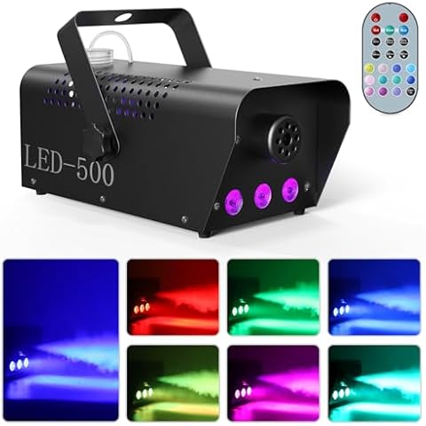 DELIBANG 500W Smoke Machine with LED Effects Cover