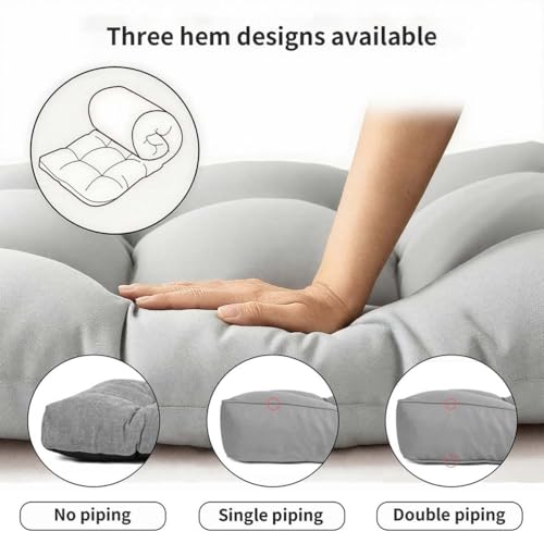 Genérico Cojines Personalizados a Medida para Bancos de Interior y Exterior, Cojín de Asiento Capitoné Suave con Base Antideslizante, para Banco de Madera Sofa Palets Jardín Terraza - imagen 4