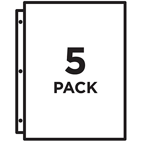 Image of Avery Binder Pockets, Assorted Colors, 8.5 inch x 11 inch, Acid-Free, Durable, 5 Slash Jackets (75254) (Pack of 2)