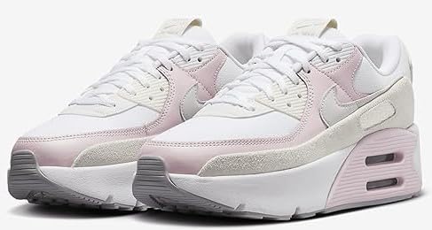Nike Air Max 90 LV8 Women's Shoes (FD4328-104, White/Wolf Grey/Summit White/Photon Dust) Size 9.53