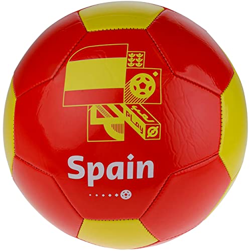 Capelli Sport ‎Fifa World Cup Qatar 2022 Team Spain Soccer Ball Souvenir Display, Officially Licensed Futbol For Youth And Adult Soccer Players, Red #TOP7