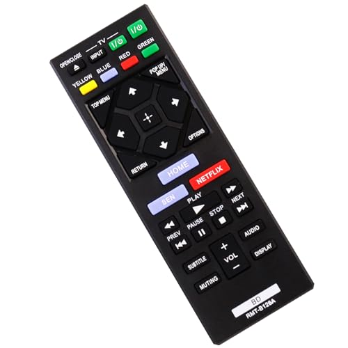 Image of New RMT-B126A Replacement Remote Control fit for Sony Blu-Ray BD Player BDP-BX120 BDP-BX320 BDP-BX520 BDP-BX620 BDP-S1200 BDP-S2200 BDP-S3200 BDP-S5200 BDP-S5200 /D BDP-S6200 BDP-S2100
