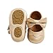 TMEOG Chausson Bebe Naissance,Chaussures Cuir Souple et Confortable pour Bebe Fille,Chausson Enfant Semelles en Caoutchouc Antidérapantes 0-18 Mois