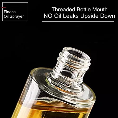 Finece Oil Sprayer For Cooking, 100Ml Olive Oil Sprayer Mister For Air Fryers, Oil Spray Bottle, Vinegar Soy Sauce Dispenser, Oil Mister With Stainless Steel Cap, For Baking Roasting Frying Use #TOP4