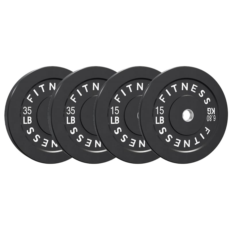 HULKFIT 2-Inch Olympic Rubber Weight Plates