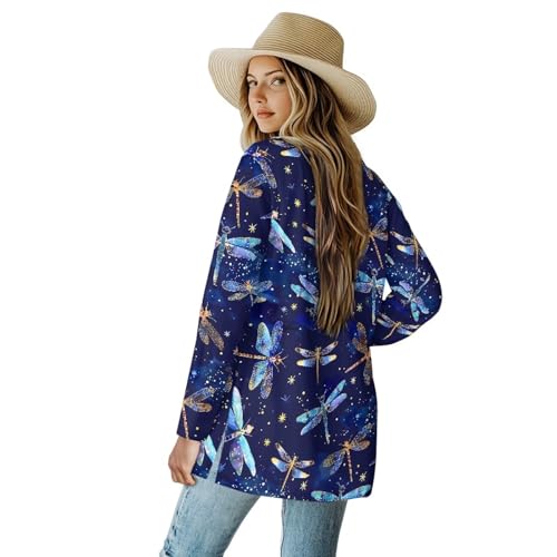 Image of Womens Open Fron Cardigan Sweaters Long Sleeve Tops Daily Coats