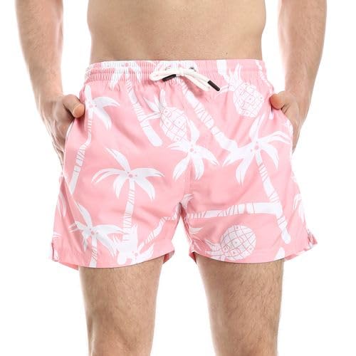 PAVONE men wear Men Self Pattern Trendy Swim Shorts L Multicolour-274-Multicolor-L