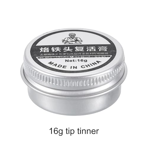 Image of HARFINGTON Tip Tinner 16g Solder Tip Cleaner for Removes Oxidation Soldering Iron Tip Resurrection Paste Tin Powder