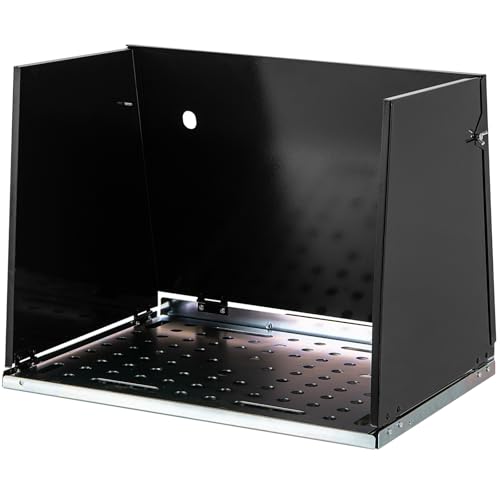 Image of Toolsempire Folding Welding Table, Portable Welding Accessory with Perforated Plate and Carry Handle, Heavy Duty Galvanized Metal Welding Plate for Workbenches & Mounting Tables