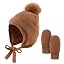 Walnut(hat+gloves)no Thumb
