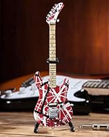 1: 4 Scale ornamental replica guitar Individually handcrafted from Solid wood Metal tuning keys Approximately 10inch in length