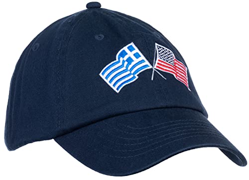 Image of Ann Arbor T-shirt Co. American Friendship Nations Flag Baseball Low Profile Dad Hat for Men Women