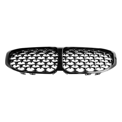 Grilles calandre avant diamant noir brillant pour BMW Série 1 F40 19-24