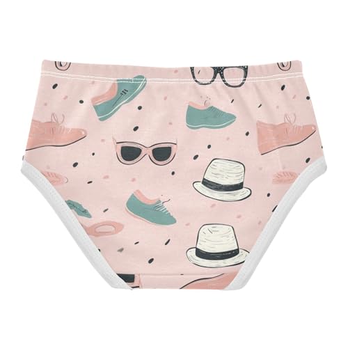 Wusikd Cute Girls' Underwear Cotton Pink Girls Briefs Soft Toddler Underwear 2T2