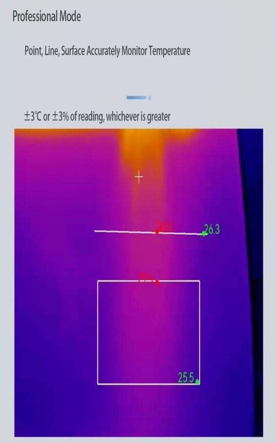 Miniatura 4 de TestHelper KCH-P2 Ultra Pequeño Mini Cámara Térmica Profesional Cámara Infrarroja Imager para Smartphones Android USB-C Tipo C Resolución 256X192,