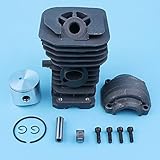 Foro cilindro: 40 mm Luxuypon Vite cilindrica a pistone motore da 40 mm per motosega Husqvarna 142 137 141 41 Jonsered 2036 CS 2040 530069941,530069414