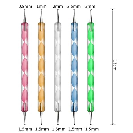 20pcs Nail Art Design Tools 15pcs Nail Art Brushes Kit with 5pcs Nail Dotting Pens — view 6