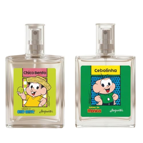 Colônia Desodorante Masculino Teen Cebolinha Turma da Mônica Spray Jequiti 25ml (Kit Cebolinha + Chico Bento)