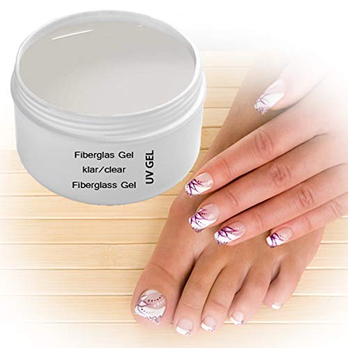 2 x 30 ml UV Fiberglas Gel Klar Premium Line – Finishgel Aufbaugel Haftgel – Shine Top Coat – Transparent - 1-Phasengel – Bild 4