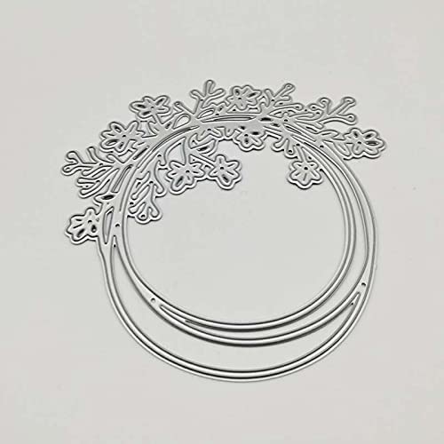 Flower Leaf Die Cuts,Flower Cutting Dies Cut Stencils for DIY Scrapbooking Photo Album Decorative Embossing Paper Dies for Card Making Templated (Circle Flowers Lace) - Image 2