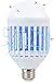 Bug Zapper Light Bulb 2 in 1 Mosquito Killer Lamp UV LED Electronic Insect & Fly Killer Indoor & Outdoor Insect Zapper Fly Trap - Fly Zapper Safe & Non-Toxic Silent & Effortless Operation pest control