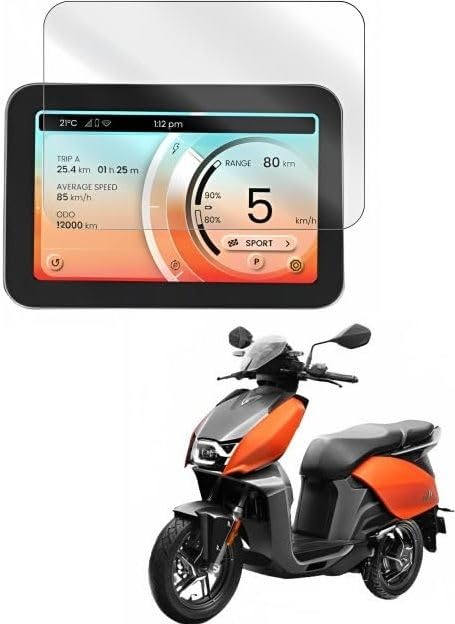 Hero Vida V1 Pro, V1 Plus 7inch EV Speedometer Display Flexible 9H+ Screen Protector Clear-image-17