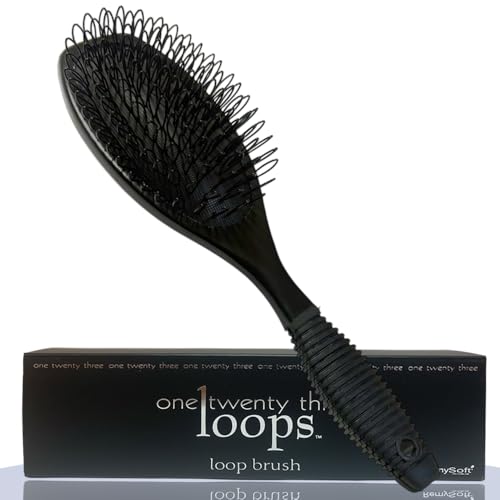 RemySoft One Twenty Three Loops - Loop Brush - Safe for Hair Extensions Weaves and Wigs