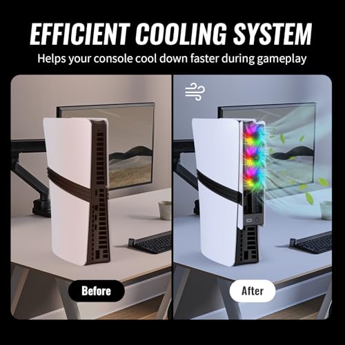 Ventilador PS5 Pro para jugar sin ruido y mantener tu setup gamer refrigerado 7