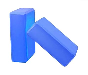 VANDU Non Toxic Set of 2 Yoga Block Non Slip Yoga Brick Sports Fitness Workout Pilates Brick for Exercise, Yoga, Meditation, Home Gym Workout Exercise Tool Stretching aid for Body Fitness