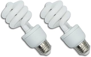 lumenivo UVB Reptile Light 15W 10.0 Desert Terrarium UVB Bulb for Bearded Dragon, Dwarf Monitors, Veiled Chameleons - Simulates UVB from The Sun to Help in Calcium Absorption - 120V - 2 Pack