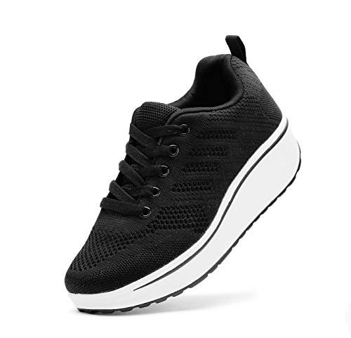 Sneakers compensées WUIWUIYU chaussures de sport pour marcher en ville